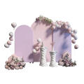 arch combination wedding event pink pillow case backdrops